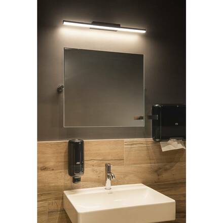BIG WHITE GLENOS 60 vnitřní LED svítidlo pro zrcadla černé CCT přepínač 3000/4000K 1003506