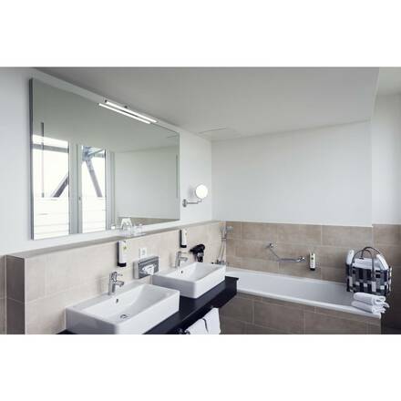 BIG WHITE GLENOS 60 vnitřní LED svítidlo pro zrcadla šedé CCT přepínač 3000/4000K 1003508