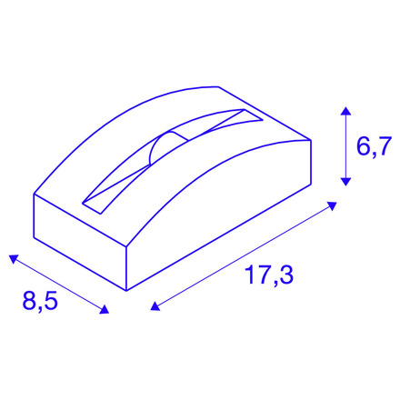 BIG WHITE OUT-BEAM FRAME CW venkovní LED nástěnné a stropní přisazené svítidlo bílé 3000 K 1003519