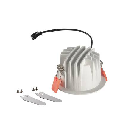 BIG WHITE NUMINOS DL S vnitřní LED zápustné stropní svítidlo bílá/chrom 2700 K 40° včetně listových pružin 1003786