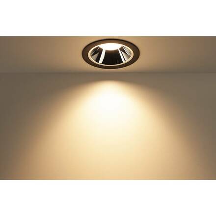 BIG WHITE NUMINOS DL XL vnitřní LED zápustné stropní svítidlo černá/chrom 3000 K 40° 1004014