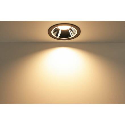 BIG WHITE NUMINOS DL XL vnitřní LED zápustné stropní svítidlo černá/chrom 3000 K 40° 1004014