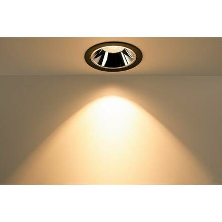 BIG WHITE NUMINOS DL XL vnitřní LED zápustné stropní svítidlo černá/chrom 3000 K 40° 1004014