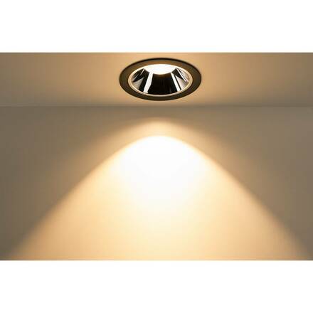BIG WHITE NUMINOS DL XL vnitřní LED zápustné stropní svítidlo černá/chrom 3000 K 40° 1004014