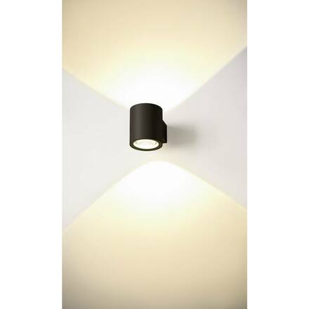 BIG WHITE OCULUS UP/DOWN WL vnitřní LED nástěnné přisazené svítidlo černé 2000–3000 K 1004670