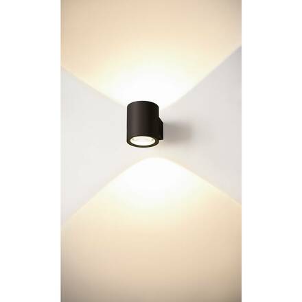BIG WHITE OCULUS UP/DOWN WL vnitřní LED nástěnné přisazené svítidlo černé 2000–3000 K 1004670