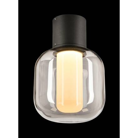 BIG WHITE OVALISK CL venkovní LED stropní přisazené svítidlo antracit CCT switch 3000/4000 K 1004677