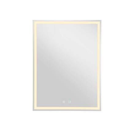 BIG WHITE TRUKKO WL vnitřní LED nástěnné zrcadlo hranaté s funkcí odmlžení alu 1004730