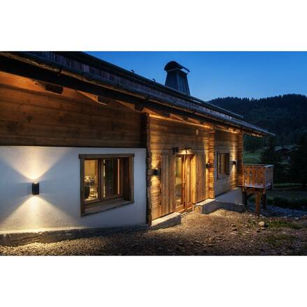 BIG WHITE ESKINA FRAME WL venkovní LED nástěnné přisazené svítidlo double antracit CCT switch 3000/4000 K 1004748