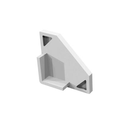 BIG WHITE GRAZIA 10 EDGE koncová krytka bílá 1004894