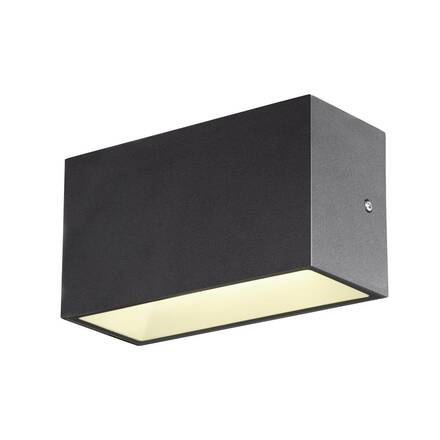 BIG WHITE SITRA M WL UP/DOWN venkovní LED nástěnné přisazené svítidlo antracit CCT switch 3000/4000 K 1005151