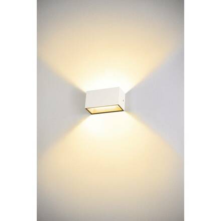 BIG WHITE SITRA M WL UP/DOWN venkovní LED nástěnné přisazené svítidlo, bílé CCT switch 3000/4000 K 1005153