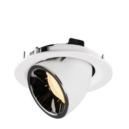 BIG WHITE NUMINOS GIMBLE M zápustné stropní svítidlo bílé/chrom 2700 K 20° 1005932