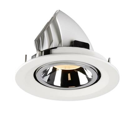 BIG WHITE NUMINOS GIMBLE M zápustné stropní svítidlo bílé/chrom 2700 K 40° 1005935