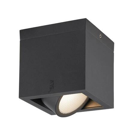 BIG WHITE (SLV) ESKINA FRAME CL single stropní přisazené svítidlo antracit 15 W 1100/1200 lm 3000/4000 K CRI80 95st. 1006316