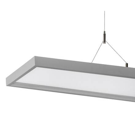 BIG WHITE (SLV) WORKLIGHT PD závěsné svítidlo stříbrné 57 W 5000 lm 4000 K CRI80 80d DALI 1006345