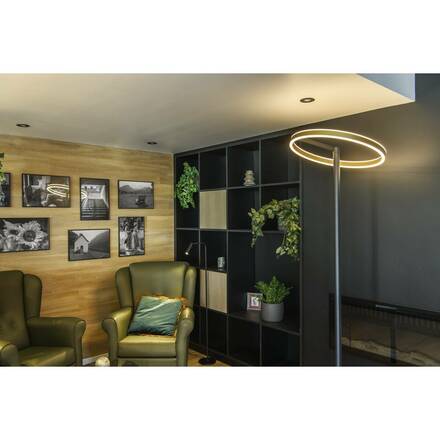 BIG WHITE (SLV) ONE STRAIGHT FL stojací lampa černá/mosaz 20 W 1200/1200 lm 2700/3000 K CRI90 140st. 1006353