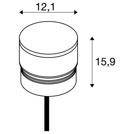 BIG WHITE (SLV) M-POL S Polehead Shader hlava svítidla, antracit, 11 W, 285/310 lm, 2700/3000 K, CRI90 1006387