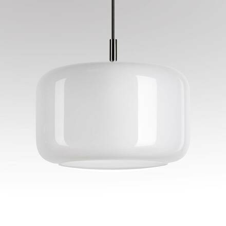 BIG WHITE (SLV) PANTILO 28 PD E27 závěsné svítidlo, bílá/chrom 1006399