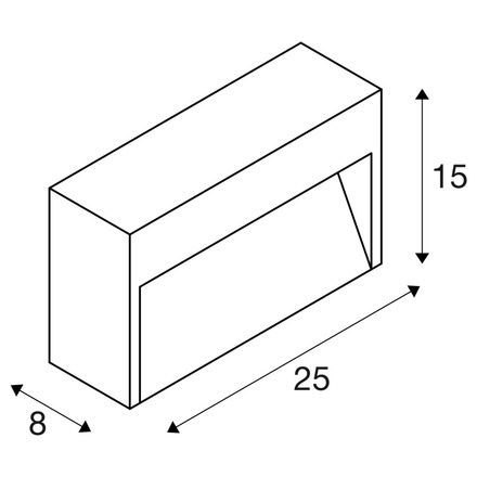 BIG WHITE (SLV) CONCRETO M WL nástěnné přisazené svítidlo, šedé, 8,5 W, 350 lm, 3000 K 1006404