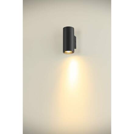 BIG WHITE (SLV) ASTO TUBE nástěnné přisazené svítidlo, válcové, max. 1x 10 W, černé 1006441