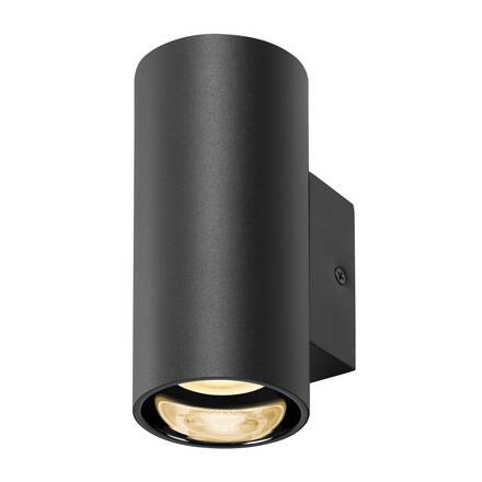 BIG WHITE (SLV) ASTO TUBE nástěnné přisazené svítidlo, válcové, max. 1x 10 W, černé 1006441