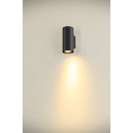 BIG WHITE (SLV) ASTO TUBE nástěnné přisazené svítidlo, válcové, max. 1x 10 W, černé 1006441