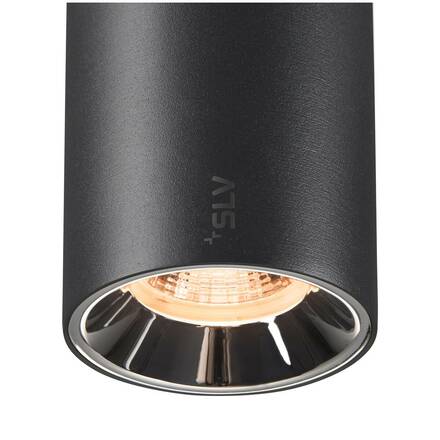 BIG WHITE (SLV) NUMINOS S 48 V TRACK DALI, spot, černé/chrom, 16 W, 960 lm, 2700 K, CRI90, 20° 1006707