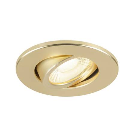 BIG WHITE (SLV) UNIVERSAL DOWNLIGHT kryt pro downlight IP20, výkyvný, kulatý, matně zlatý 1007191