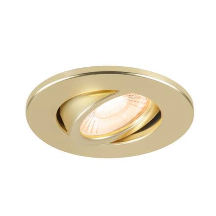 BIG WHITE (SLV) UNIVERSAL DOWNLIGHT kryt pro downlight IP20, výkyvný, kulatý, matně zlatý 1007191