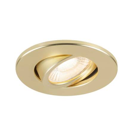 BIG WHITE (SLV) UNIVERSAL DOWNLIGHT kryt pro downlight IP20, výkyvný, kulatý, matně zlatý 1007191