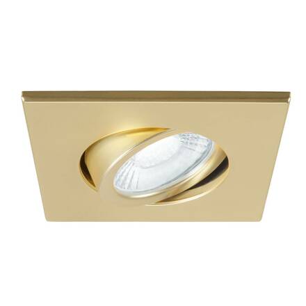 BIG WHITE (SLV) UNIVERSAL DOWNLIGHT kryt pro downlight IP20, výkyvný, hranatý, matně zlatý 1007194