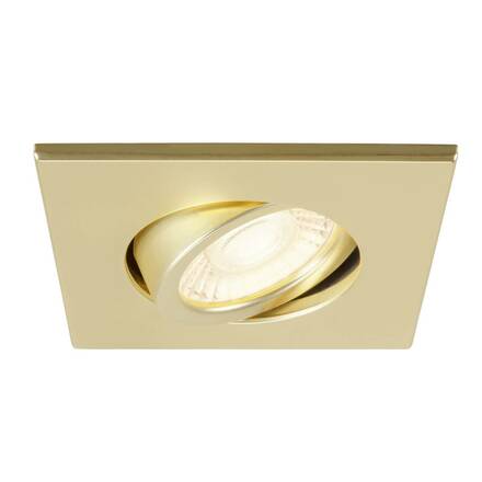 BIG WHITE (SLV) UNIVERSAL DOWNLIGHT kryt pro downlight IP20, výkyvný, hranatý, matně zlatý 1007194