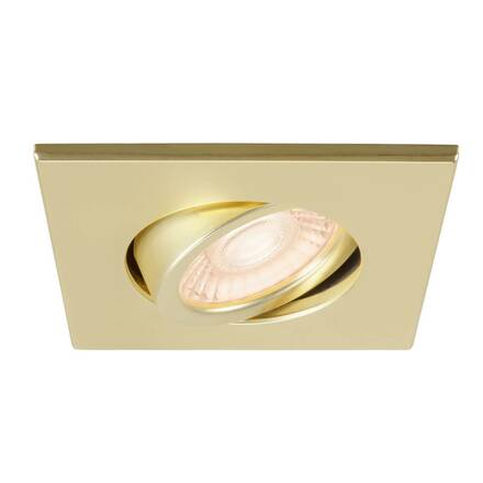 BIG WHITE (SLV) UNIVERSAL DOWNLIGHT kryt pro downlight IP20, výkyvný, hranatý, matně zlatý 1007194