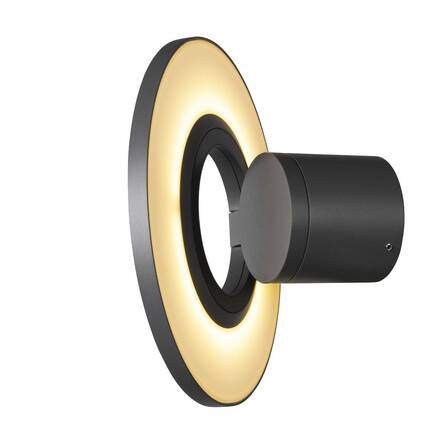 BIG WHITE (SLV) I-RING nástěnné přisazené svítidlo, 9,2 W, 3000 K, antracit 1007236