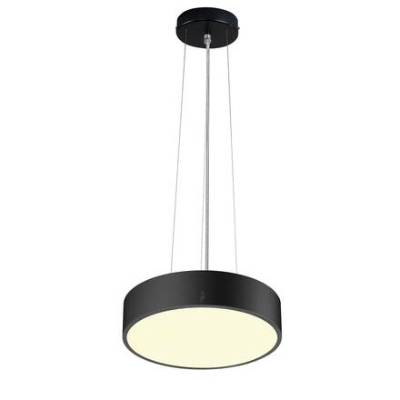 BIG WHITE (SLV) MEDO PRO 30 nástěnné a stropní nástavbové svítidlo, kulaté, 3000/4000K, 10W, fáze, 70°, UGR&lt;19, černá 1007288