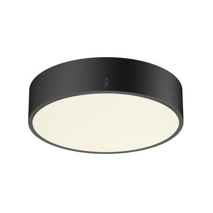 BIG WHITE (SLV) MEDO PRO 30 nástěnné a stropní nástavbové svítidlo, kulaté, 3000/4000K, 10W, fáze, 70°, UGR&lt;19, černá 1007288