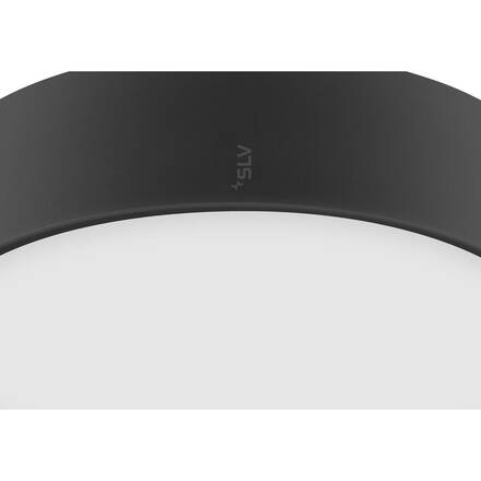 BIG WHITE (SLV) MEDO PRO 30 nástěnné a stropní nástavbové svítidlo, kulaté, 3000/4000K, 10W, fáze, 110°, černá 1007290