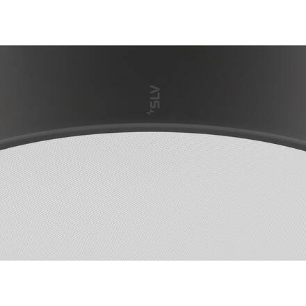 BIG WHITE (SLV) MEDO PRO 40 nástěnné a stropní nástavbové svítidlo, kulaté, 3000/4000K, 19W, DALI, Touch, 80°, UGR&lt;19, černá 1007292