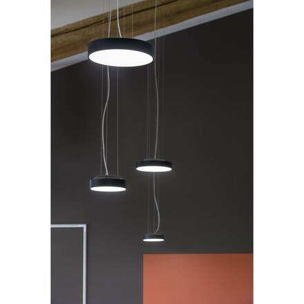 BIG WHITE (SLV) MEDO PRO 40 nástěnné a stropní nástavbové svítidlo, kulaté, 3000/4000K, 19W, DALI, Touch, 80°, UGR&lt;19, černá 1007292