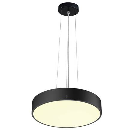 BIG WHITE (SLV) MEDO PRO 40 nástěnné a stropní nástavbové svítidlo, kulaté, 3000/4000K, 19W, DALI, Touch, 80°, UGR&lt;19, černá 1007292