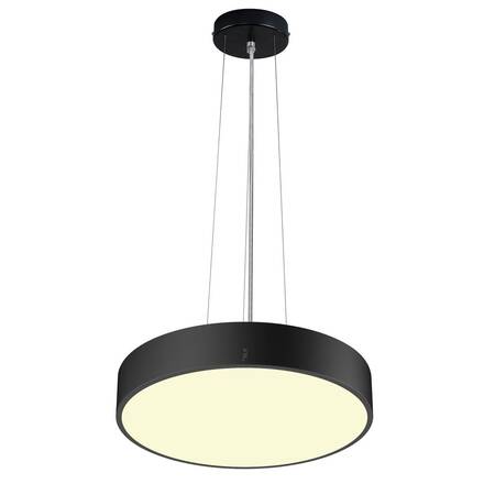 BIG WHITE (SLV) MEDO PRO 40 nástěnné a stropní nástavbové svítidlo, kulaté, 3000/4000K, 19W, fáze, 110°, černá 1007298
