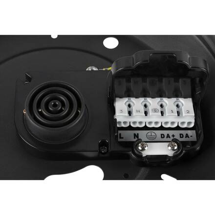BIG WHITE (SLV) MEDO PRO 60 nástěnné a stropní nástavbové svítidlo, kulaté, 3000/4000K, 39W, DALI, Touch, 80°, UGR&lt;19, černá 1007300