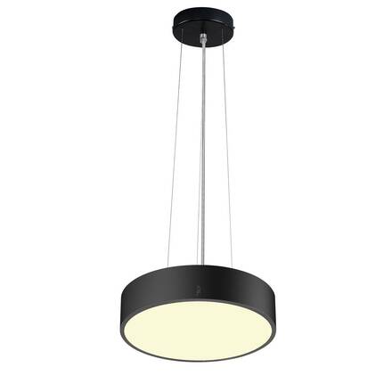 BIG WHITE (SLV) MEDO 30 nástěnné a stropní nástavbové svítidlo, kulaté, 2700/3000/4000K, 12W, fáze, 110°, černá 1007316