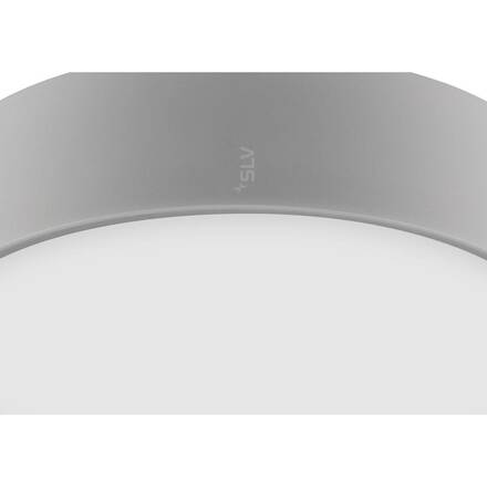 BIG WHITE (SLV) MEDO 30 nástěnné a stropní nástavbové svítidlo, kulaté, 2700/3000/4000K, 12W, fáze, 110°, šedá 1007318