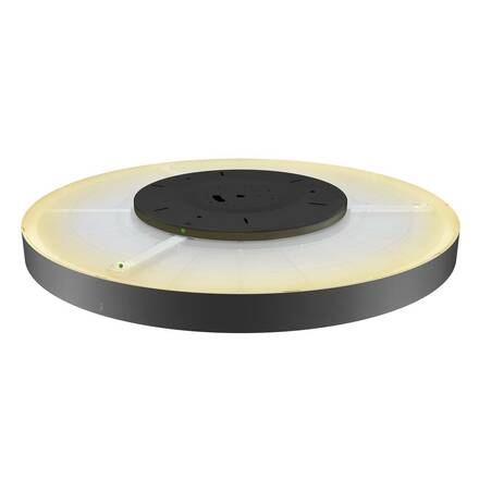 BIG WHITE (SLV) MEDO 90 stropní nástavbové svítidlo, kulaté, 2700/3000/4000K, 79W, fáze, 110°, černá 1007325