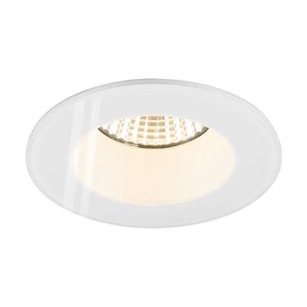 BIG WHITE (SLV) NEW TRIA 68 kroužek pro vestavbu do stropu, D: 8,3 H: 3,55 cm, IP 65, vč. skla, bílá 1007337