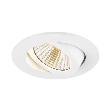 BIG WHITE (SLV) NEW TRIA UNIVERSAL 68 stropní vestavné svítidlo, 2500/3000/4000K, 38°, IP 20, kulaté, bílá 1007433