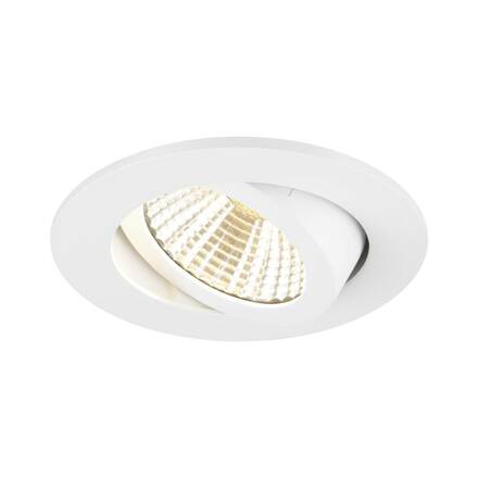 BIG WHITE (SLV) NEW TRIA UNIVERSAL 68 stropní vestavné svítidlo, 2500/3000/4000K, 38°, IP 20, kulaté, bílá 1007433