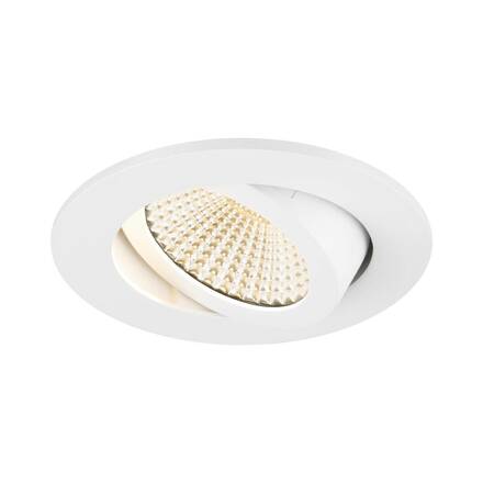 BIG WHITE (SLV) NEW TRIA UNIVERSAL 68 stropní vestavné svítidlo, 2500/3000/4000K, 60°, IP 20, kulaté, bílá 1007435